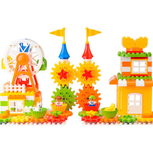 93pcs Gear Building Toy Set Interlocking Learning Blocks Spinning Gears DIY Playground Edition