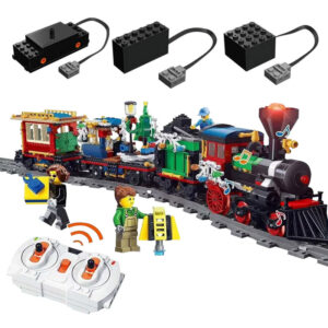 Christmas Steam Train Building Blocks Abs Plastic Bricks Toys