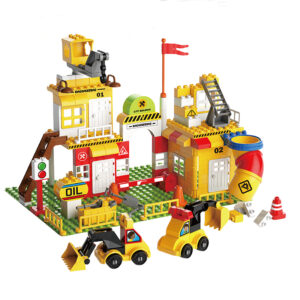 143pcs Engineering Center Building Blocks City Theme Unisex Educational Toy ABS Modern Construction Toy for Kids