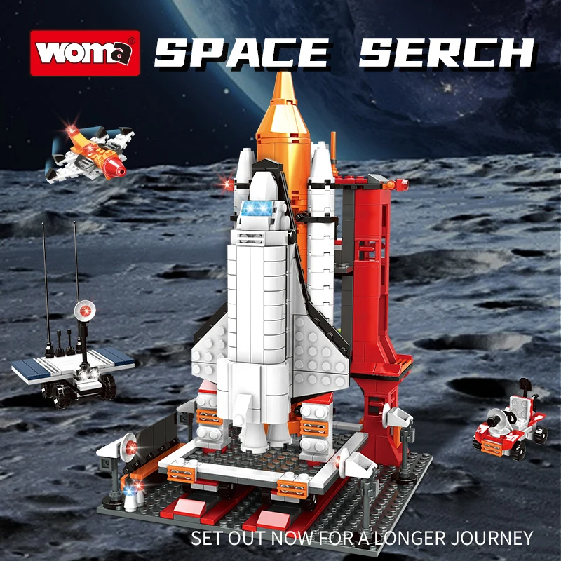 Aviation Space Ship Shuttle Building Block Brick Set Toy Aerospace Space Toy for Kids - Image 2