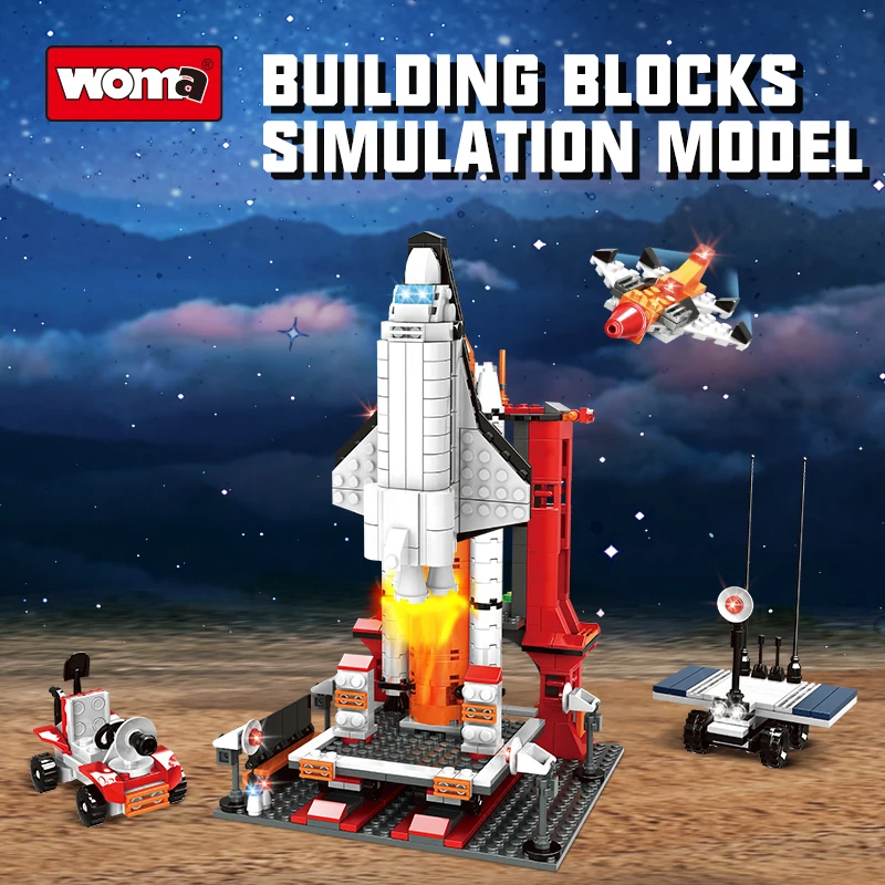 Aviation Space Ship Shuttle Building Block Brick Set Toy Aerospace Space Toy for Kids - Image 4