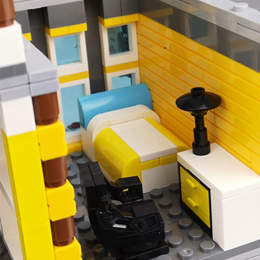 Architecture Building Blocks City Street View Bricks Set Coffee Shop Hill Tavern Garden Hotel Child Toys Gifts - Image 4